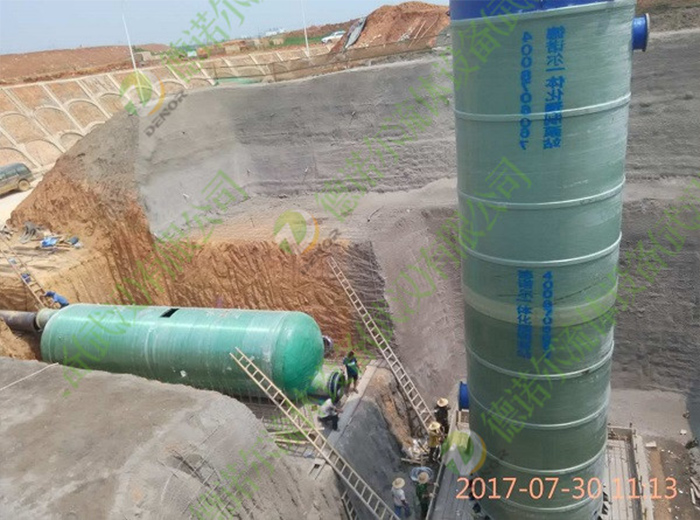 一體化預(yù)制泵站天河機(jī)場現(xiàn)場安裝圖