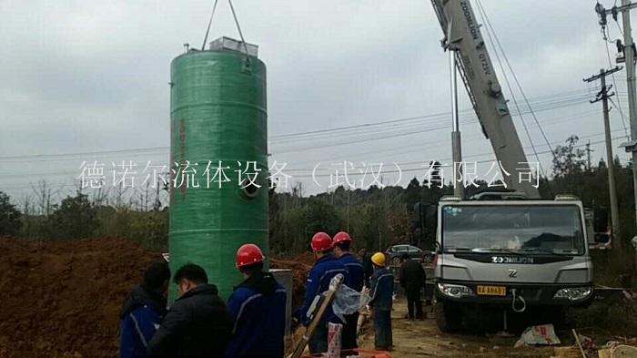 貴陽一體化預(yù)制泵站安裝現(xiàn)場