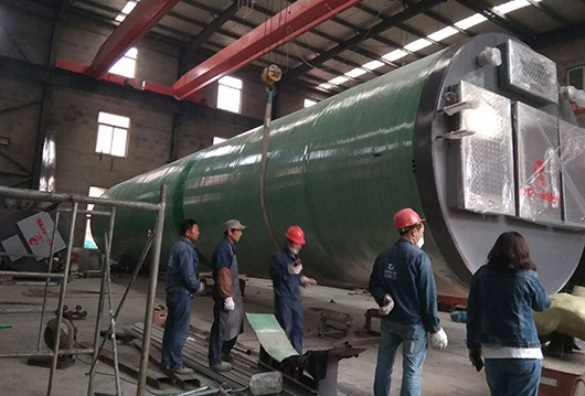 株洲白石港3.8mx19m超大型一體化泵站